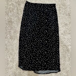 Romantich Black and White Polka Dot Skirt